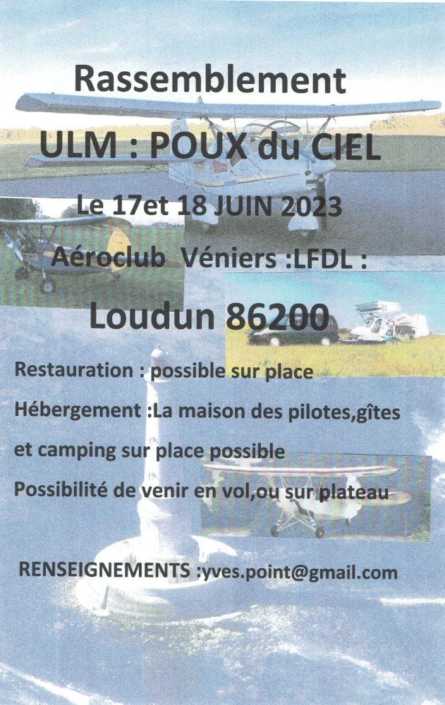 You are currently viewing Rassemblement d’ULM Poux du Ciel